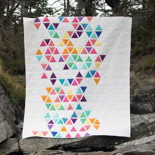 Cascading Colorwash quilt pattern