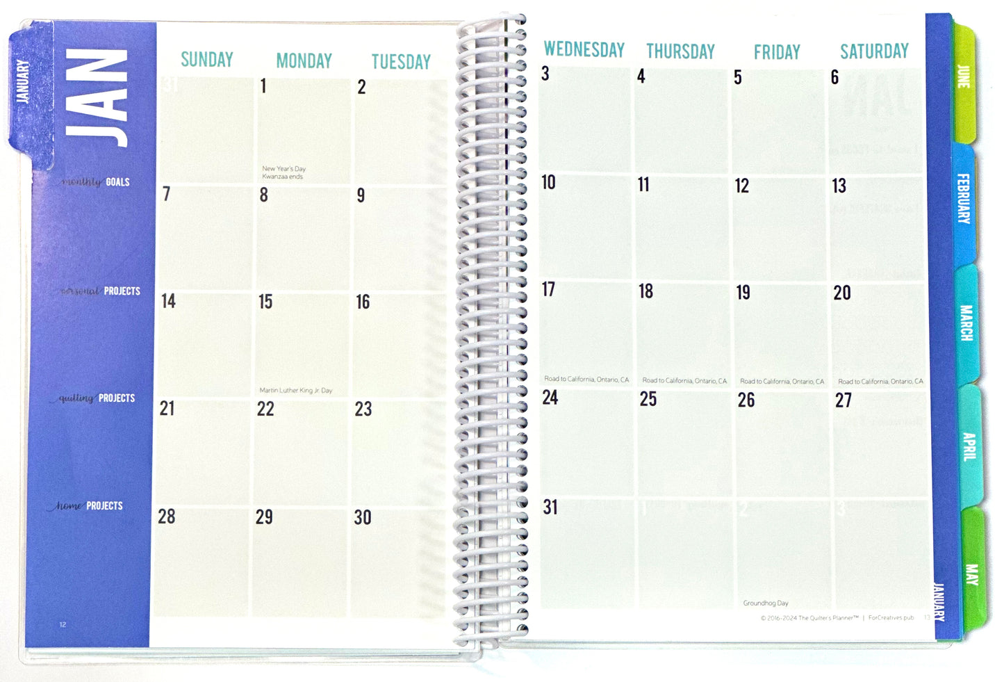 2026 Quilter's Planner