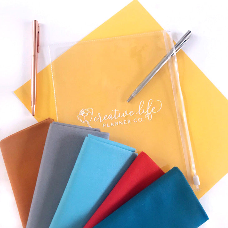 Clear Zipper Pouch Pencil and Pen Holder