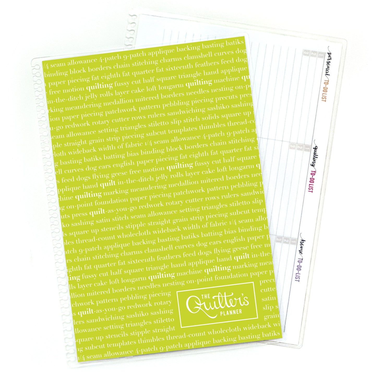 Quilting Vocabulary Clip-in Cover