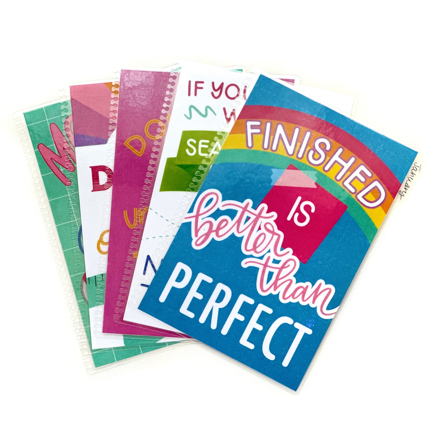 Laminated Tab Dividers for Quilters, Set of 5