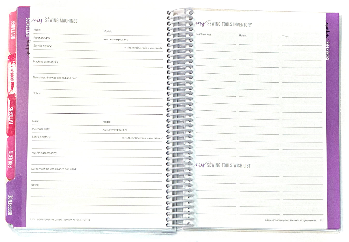 Perpetual Quilter's Planner