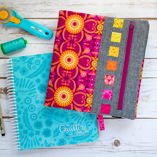 Riot of Color Planner Cover Panel pattern PDF