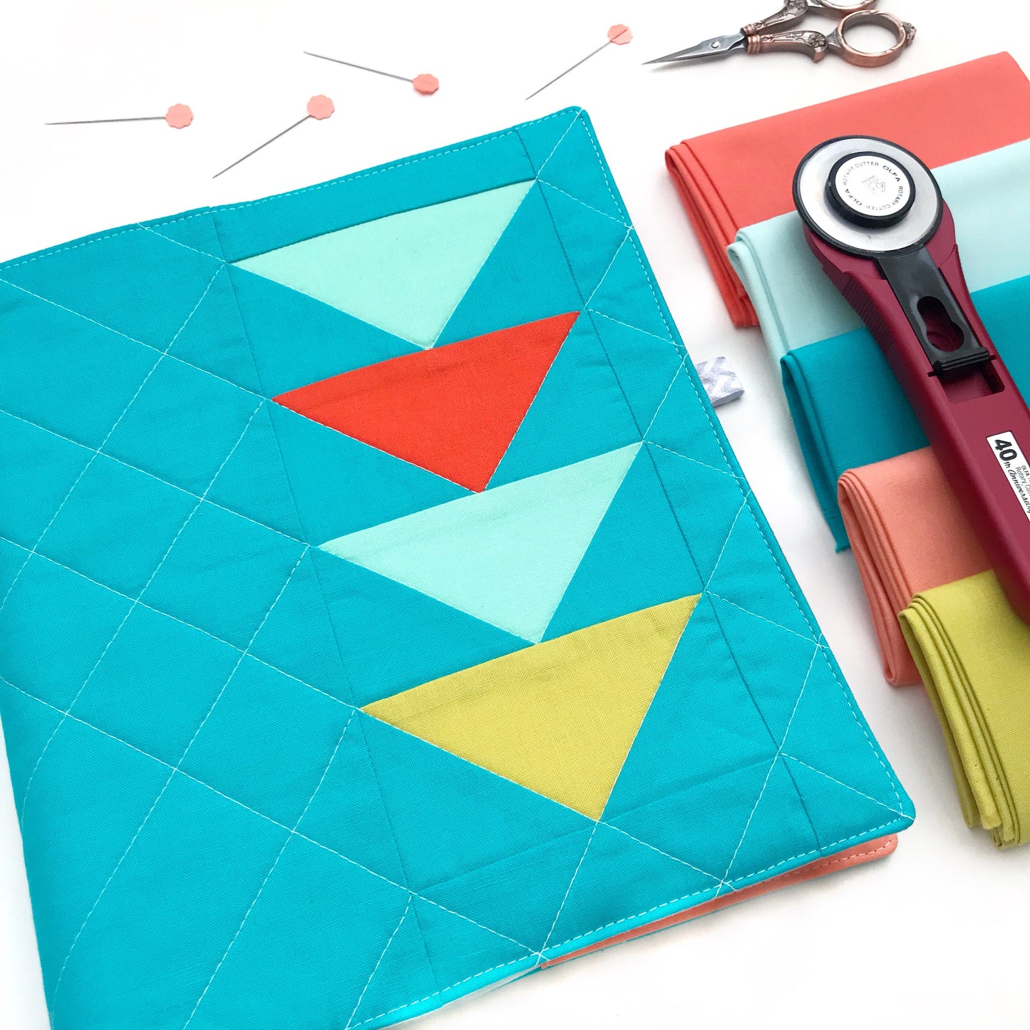 Quilted Planner Cover pattern PDF