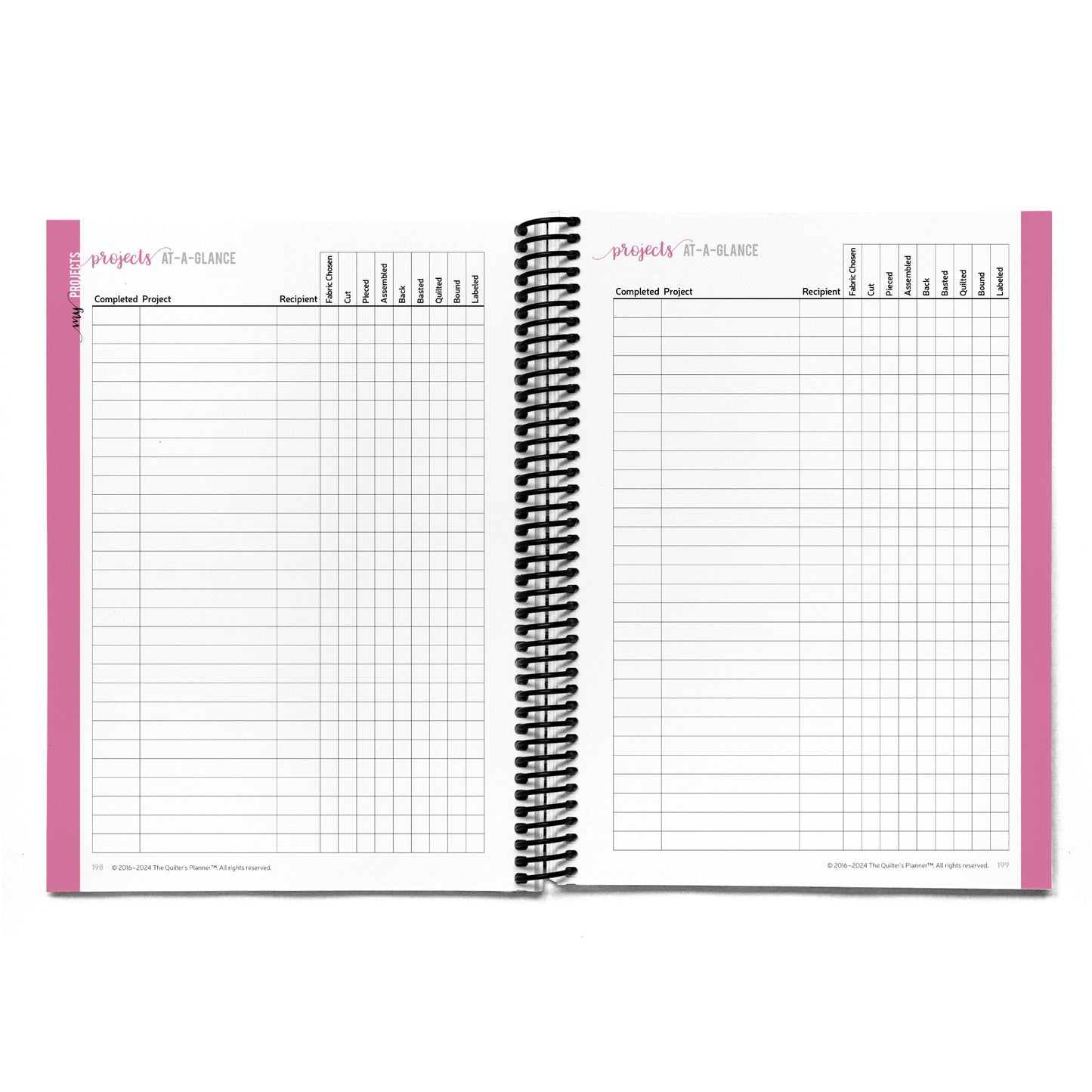 2024 Quilter’s Planner Dot Grid Weekly Monday Start