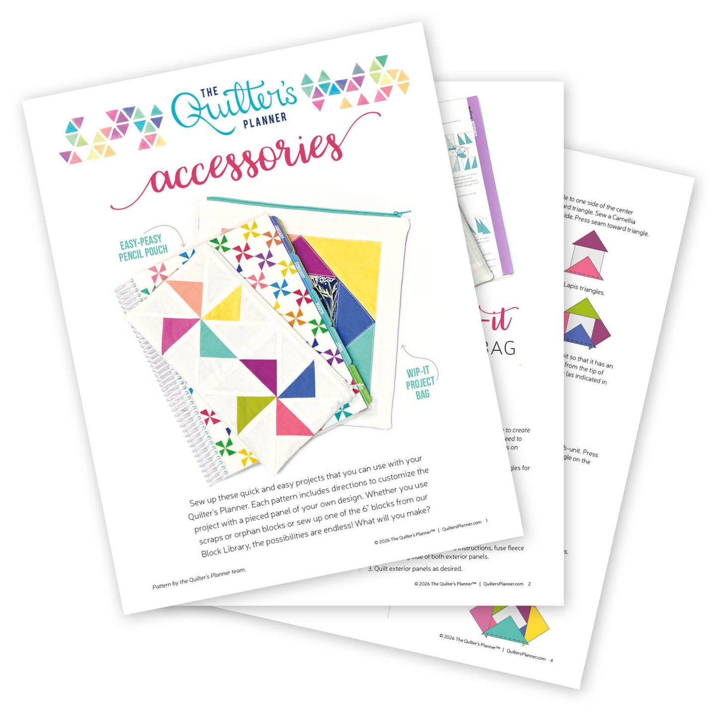 Planner Accessories pattern PDF