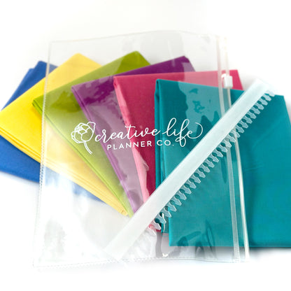 Clear Zipper Pouch Pencil and Pen Holder