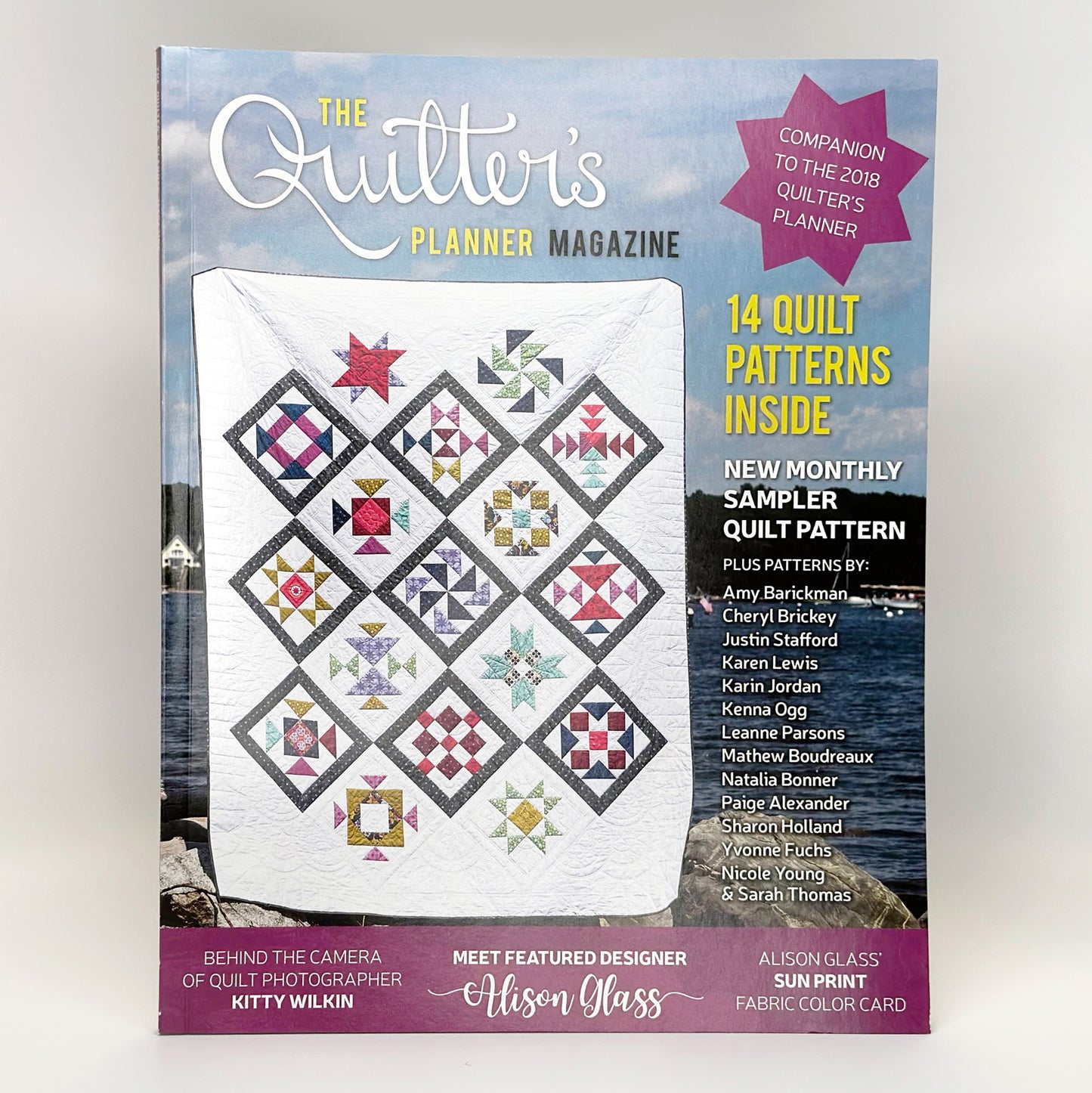 2018 Quilter's Planner Magazine: 13 sewing patterns inside
