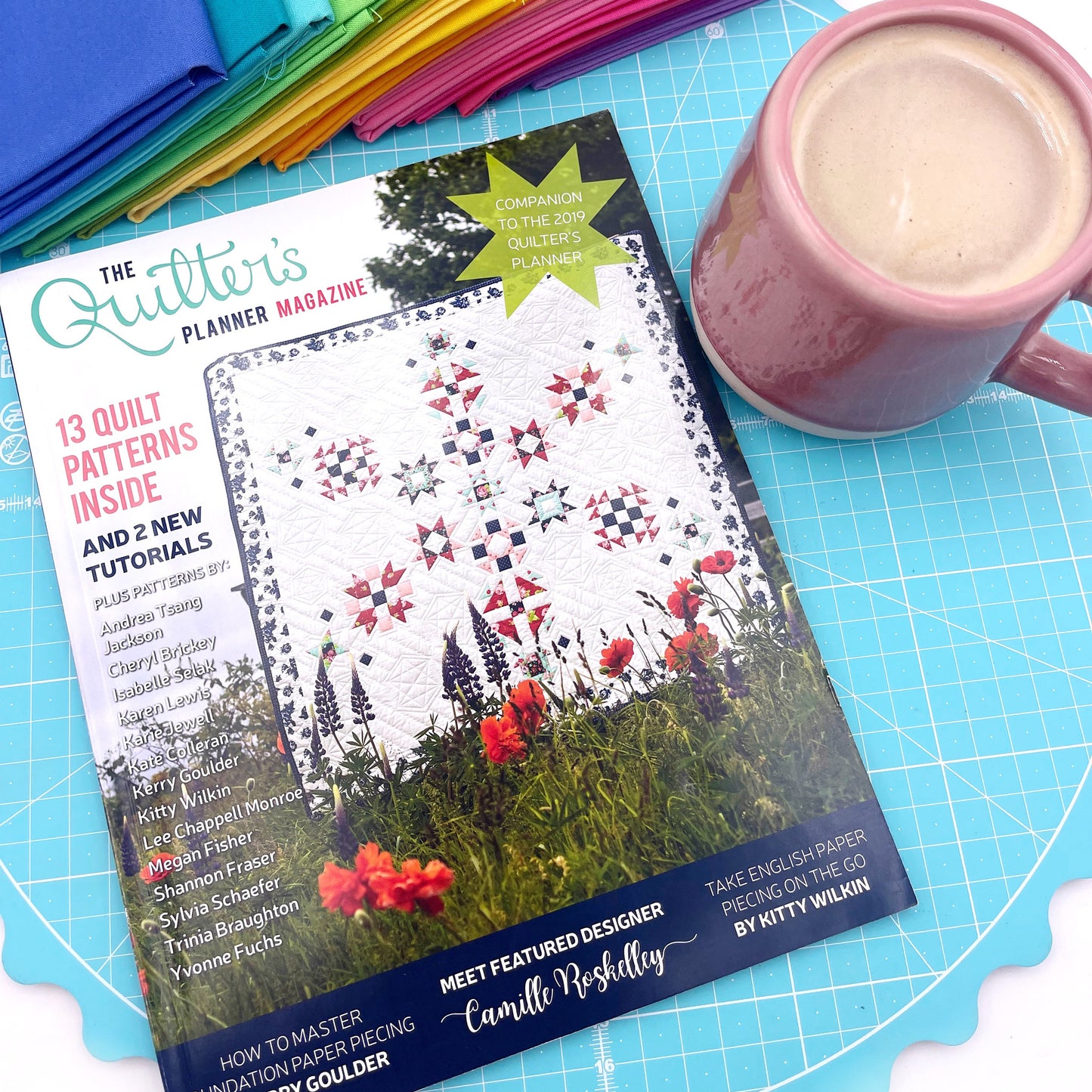 2019 Quilter's Planner Magazine: 12 sewing patterns inside
