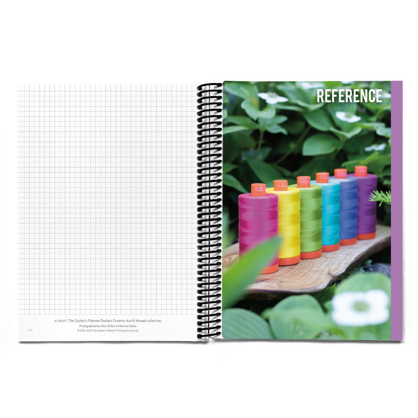 2024 Quilter’s Planner Dot Grid Weekly Sunday Start