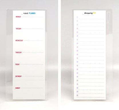 Shopping List & Meal Planner Laminated Bookmark