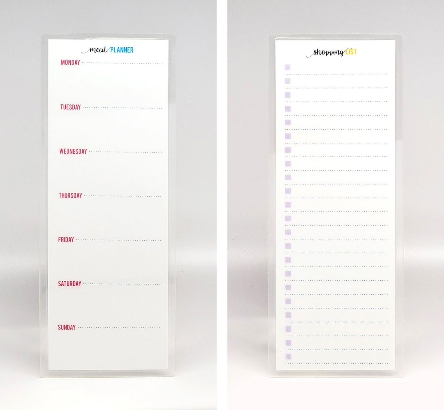 Shopping List & Meal Planner Laminated Bookmark