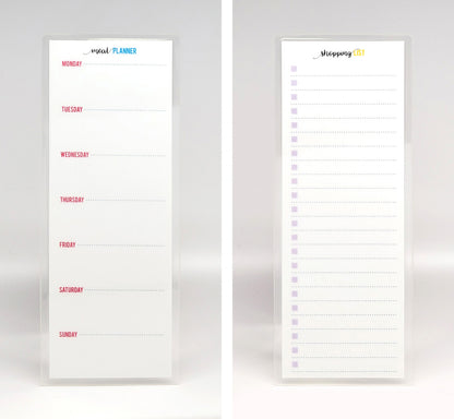 Shopping List & Meal Planner Laminated Bookmark