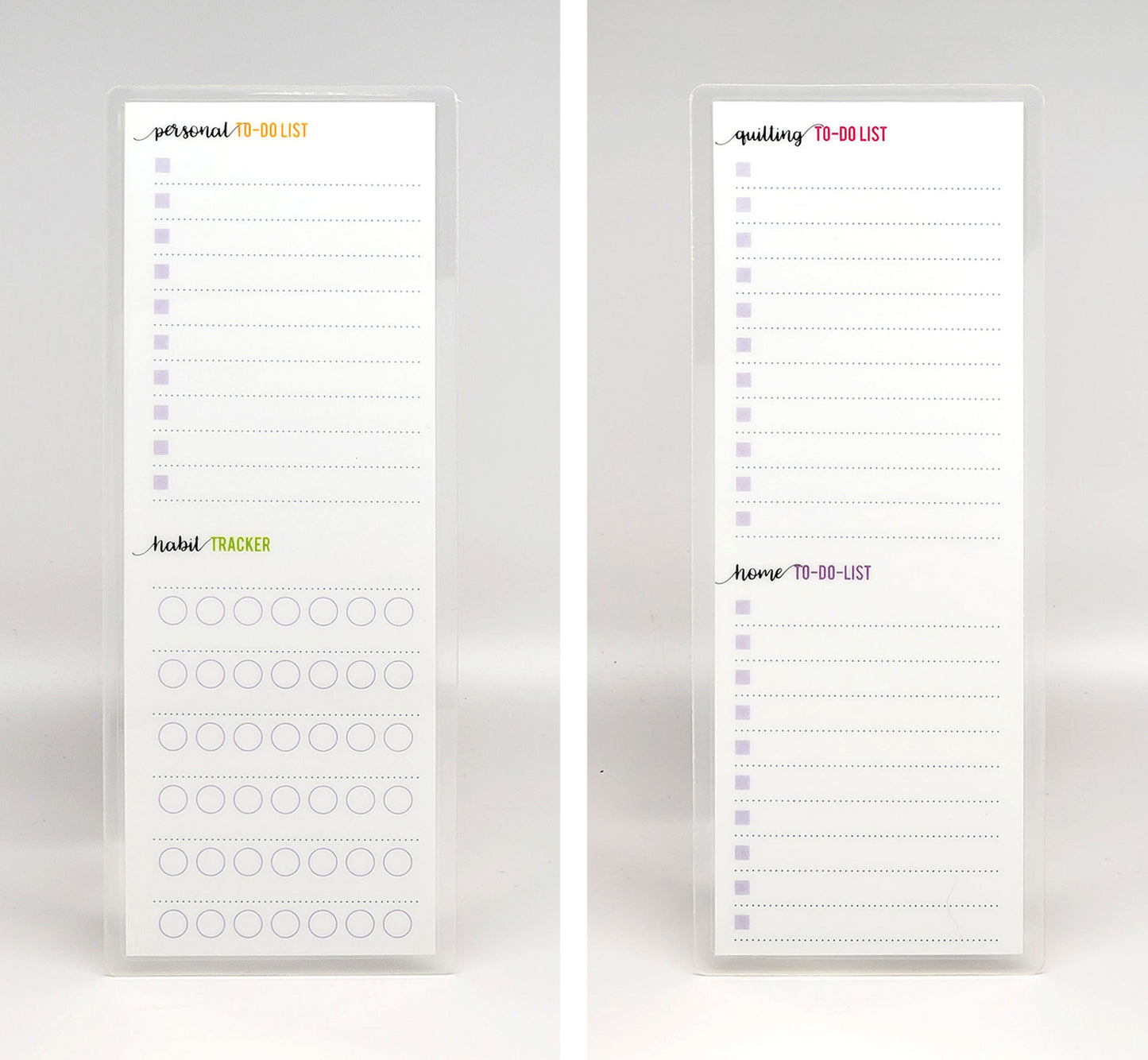 To-Do List & Habit Tracker Laminated Bookmark for Quilters
